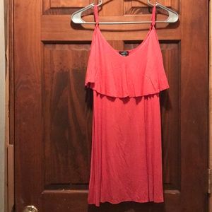 Cold shoulder tank dress